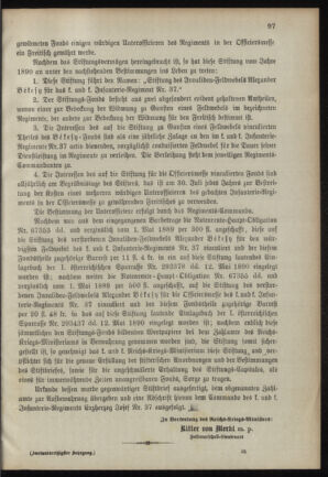 Verordnungsblatt für das Kaiserlich-Königliche Heer 18900709 Seite: 5