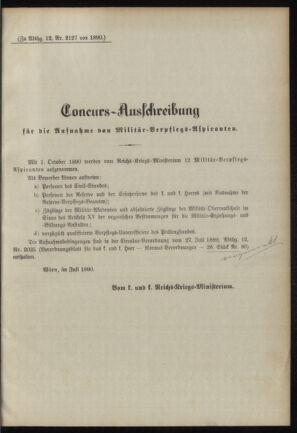 Verordnungsblatt für das Kaiserlich-Königliche Heer 18900709 Seite: 7