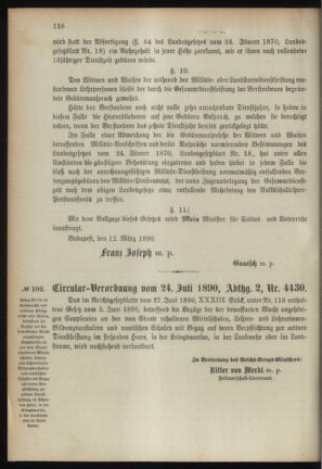 Verordnungsblatt für das Kaiserlich-Königliche Heer 18900731 Seite: 12