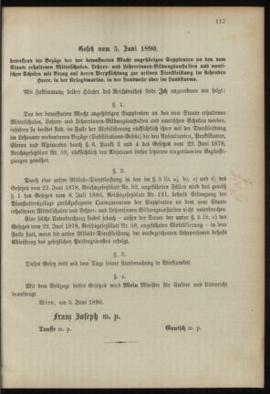 Verordnungsblatt für das Kaiserlich-Königliche Heer 18900731 Seite: 13