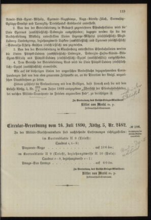 Verordnungsblatt für das Kaiserlich-Königliche Heer 18900731 Seite: 15