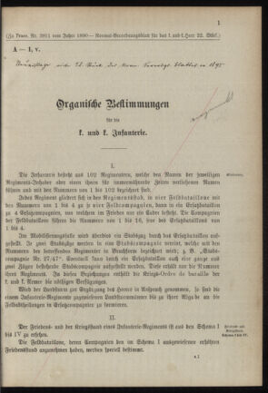 Verordnungsblatt für das Kaiserlich-Königliche Heer 18900813 Seite: 29