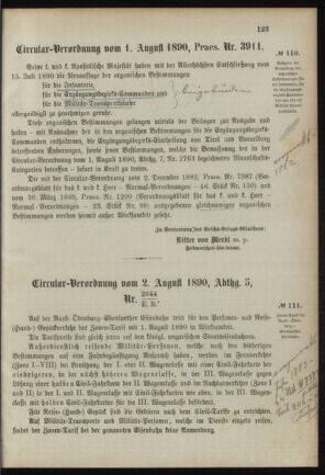 Verordnungsblatt für das Kaiserlich-Königliche Heer 18900813 Seite: 3