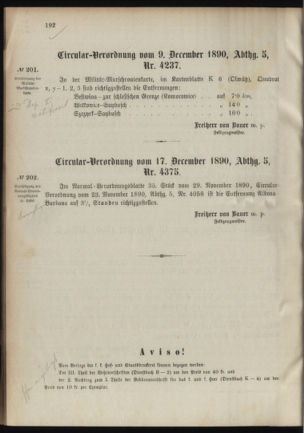 Verordnungsblatt für das Kaiserlich-Königliche Heer 18901217 Seite: 6