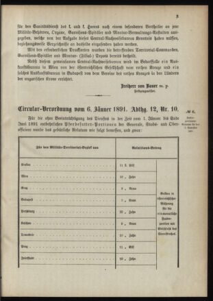 Verordnungsblatt für das Kaiserlich-Königliche Heer 18910109 Seite: 3