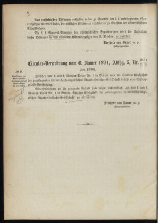 Verordnungsblatt für das Kaiserlich-Königliche Heer 18910109 Seite: 6