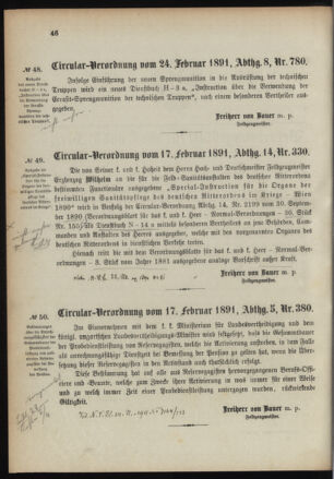 Verordnungsblatt für das Kaiserlich-Königliche Heer 18910227 Seite: 2