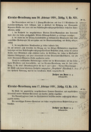 Verordnungsblatt für das Kaiserlich-Königliche Heer 18910227 Seite: 3