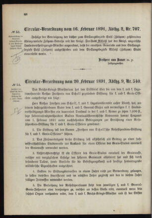 Verordnungsblatt für das Kaiserlich-Königliche Heer 18910227 Seite: 4