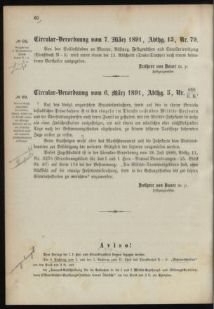 Verordnungsblatt für das Kaiserlich-Königliche Heer 18910314 Seite: 4