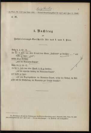 Verordnungsblatt für das Kaiserlich-Königliche Heer 18910328 Seite: 35