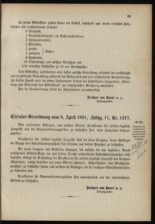 Verordnungsblatt für das Kaiserlich-Königliche Heer 18910421 Seite: 17