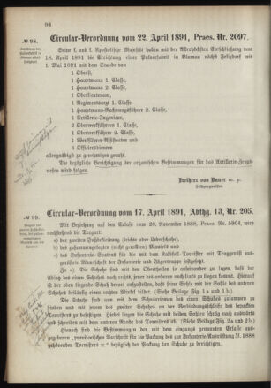 Verordnungsblatt für das Kaiserlich-Königliche Heer 18910425 Seite: 2