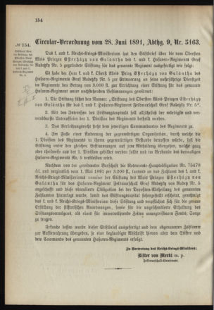 Verordnungsblatt für das Kaiserlich-Königliche Heer 18910707 Seite: 4