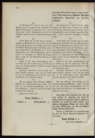 Verordnungsblatt für das Kaiserlich-Königliche Heer 18910724 Seite: 10