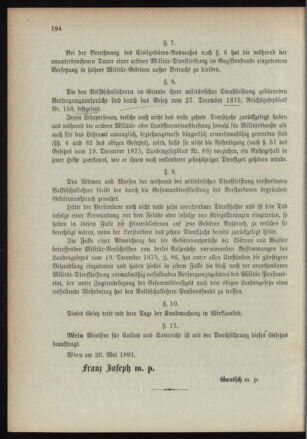 Verordnungsblatt für das Kaiserlich-Königliche Heer 18910820 Seite: 6