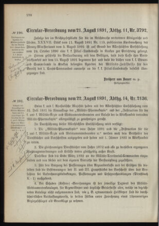 Verordnungsblatt für das Kaiserlich-Königliche Heer 18910829 Seite: 2