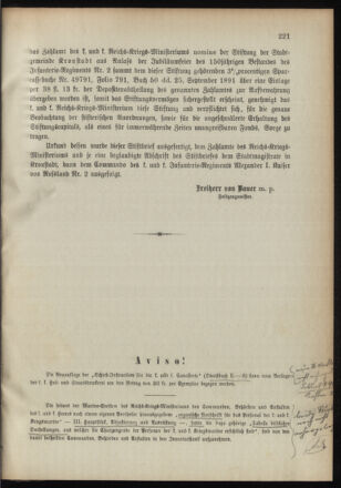 Verordnungsblatt für das Kaiserlich-Königliche Heer 18911021 Seite: 3