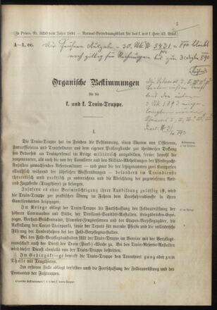 Verordnungsblatt für das Kaiserlich-Königliche Heer 18911104 Seite: 3