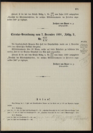 Verordnungsblatt für das Kaiserlich-Königliche Heer 18911210 Seite: 11