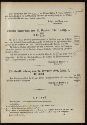 Verordnungsblatt für das Kaiserlich-Königliche Heer 18911230 Seite: 5