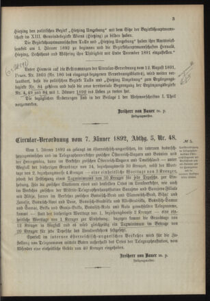 Verordnungsblatt für das Kaiserlich-Königliche Heer 18920109 Seite: 3