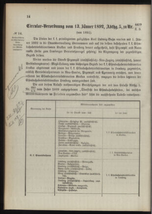 Verordnungsblatt für das Kaiserlich-Königliche Heer 18920116 Seite: 6