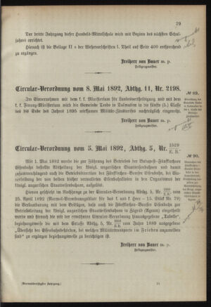 Verordnungsblatt für das Kaiserlich-Königliche Heer 18920514 Seite: 31