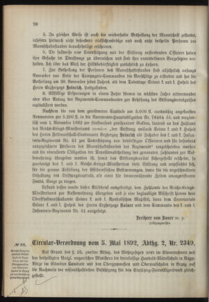 Verordnungsblatt für das Kaiserlich-Königliche Heer 18920514 Seite: 4