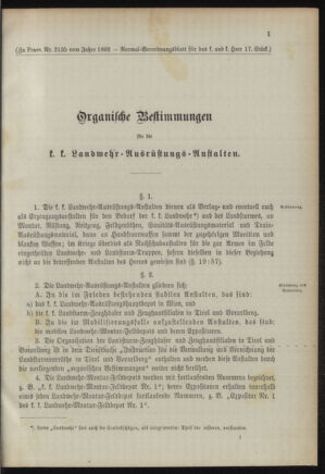 Verordnungsblatt für das Kaiserlich-Königliche Heer 18920514 Seite: 5