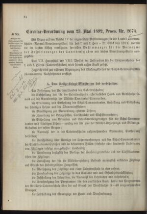 Verordnungsblatt für das Kaiserlich-Königliche Heer 18920525 Seite: 2