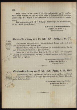 Verordnungsblatt für das Kaiserlich-Königliche Heer 18920721 Seite: 4