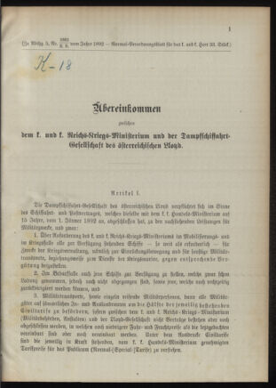 Verordnungsblatt für das Kaiserlich-Königliche Heer 18920926 Seite: 5