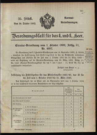 Verordnungsblatt für das Kaiserlich-Königliche Heer