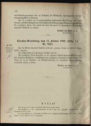 Verordnungsblatt für das Kaiserlich-Königliche Heer 18921019 Seite: 2