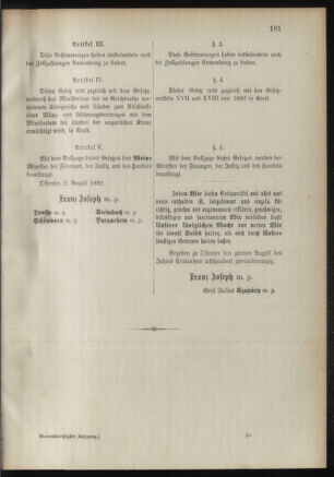 Verordnungsblatt für das Kaiserlich-Königliche Heer 18921110 Seite: 25