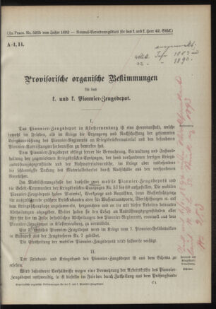 Verordnungsblatt für das Kaiserlich-Königliche Heer 18921122 Seite: 25