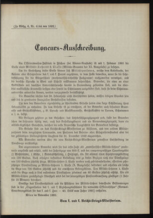 Verordnungsblatt für das Kaiserlich-Königliche Heer 18921122 Seite: 31