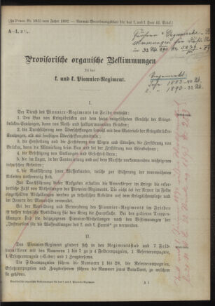 Verordnungsblatt für das Kaiserlich-Königliche Heer 18921122 Seite: 5