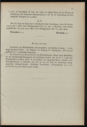 Verordnungsblatt für das Kaiserlich-Königliche Heer 18930211 Seite: 87