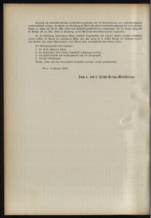 Verordnungsblatt für das Kaiserlich-Königliche Heer 18930220 Seite: 14