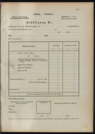 Verordnungsblatt für das Kaiserlich-Königliche Heer 18930315 Seite: 109