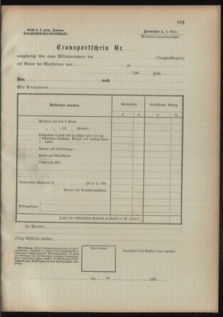 Verordnungsblatt für das Kaiserlich-Königliche Heer 18930315 Seite: 111