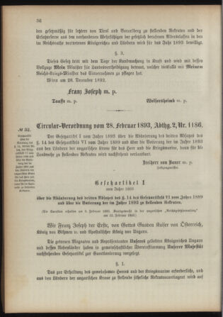 Verordnungsblatt für das Kaiserlich-Königliche Heer 18930315 Seite: 132