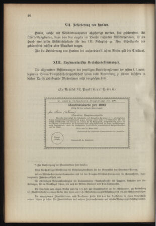 Verordnungsblatt für das Kaiserlich-Königliche Heer 18930315 Seite: 18