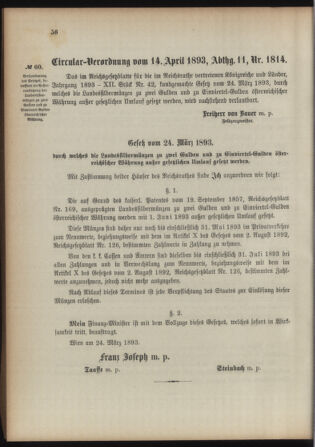 Verordnungsblatt für das Kaiserlich-Königliche Heer 18930422 Seite: 4