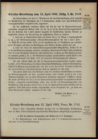 Verordnungsblatt für das Kaiserlich-Königliche Heer 18930422 Seite: 7