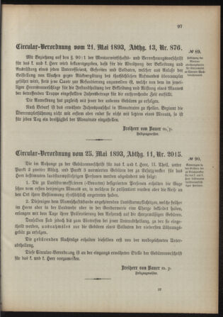 Verordnungsblatt für das Kaiserlich-Königliche Heer 18930528 Seite: 5