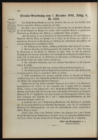 Verordnungsblatt für das Kaiserlich-Königliche Heer 18931206 Seite: 8