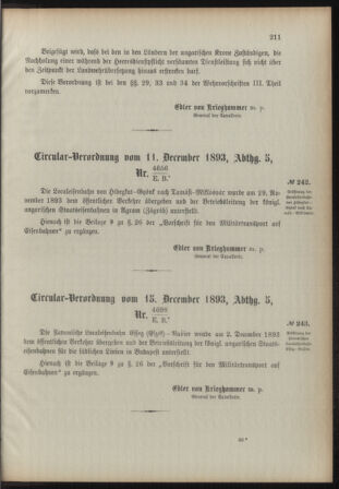 Verordnungsblatt für das Kaiserlich-Königliche Heer 18931219 Seite: 3